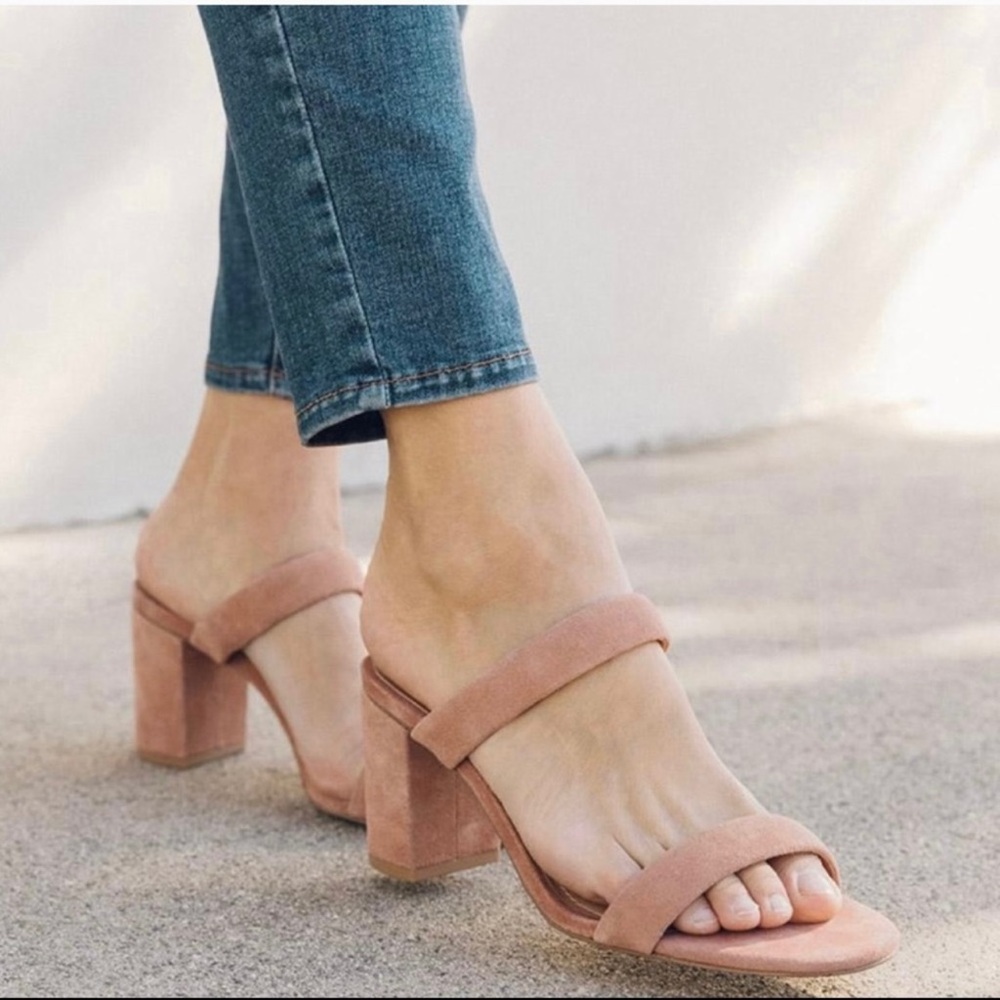 Soludos Ines Heel in Sahara Pink Size US 8